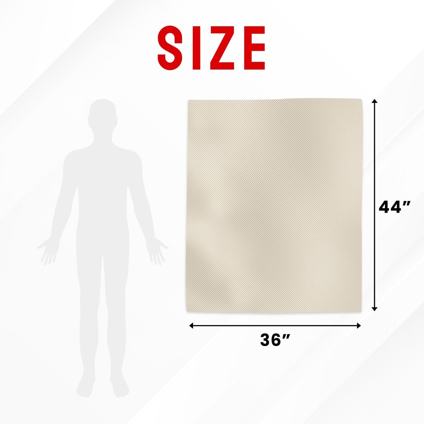 Atmosure Faraday Fabric 5G & EMP Shield for Home (44 Inch x 36 Inch)