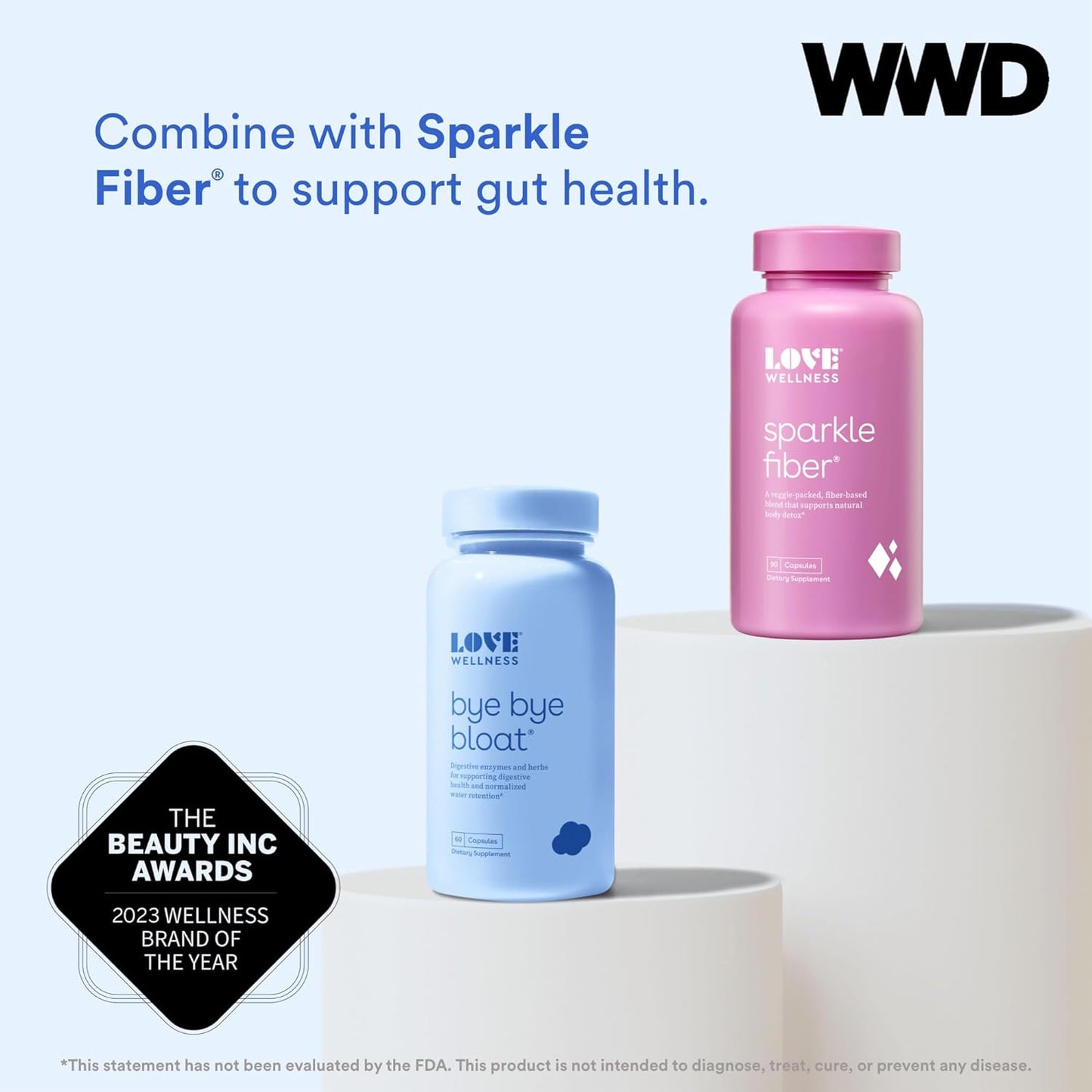 Love Wellness Bye Bye Bloat Supplement 60 Capsules