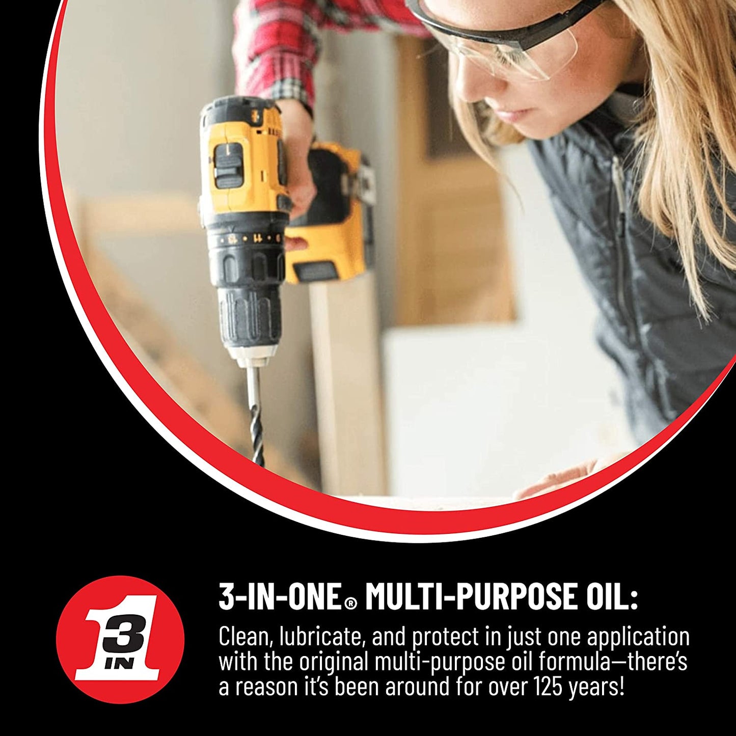 3-In-One 10135 Long Lasting Multi Purpose Oil Lubricant - 88.7ml