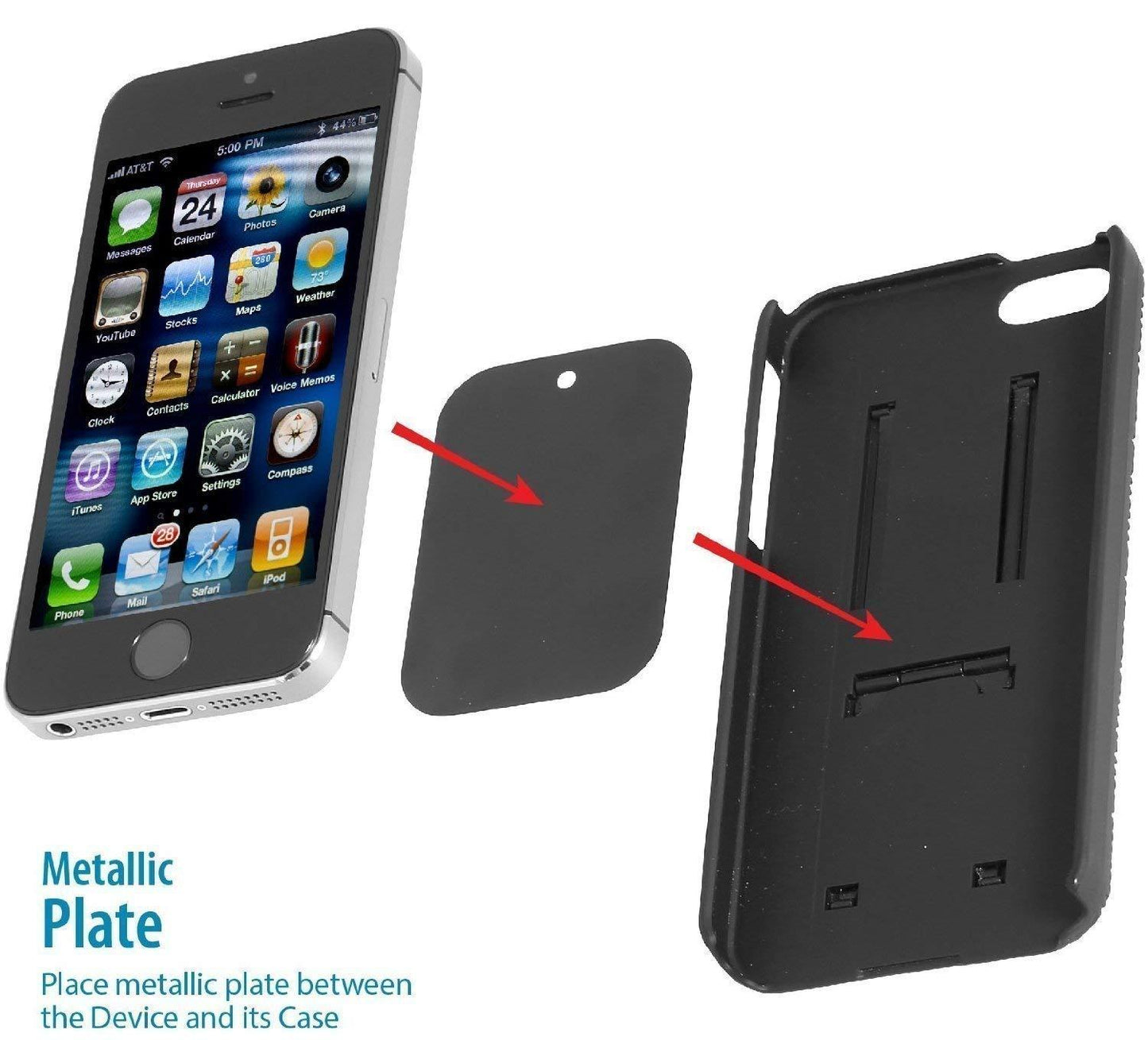 WizGear Universal Stick On Dashboard Magnetic Car Mount NO BOX