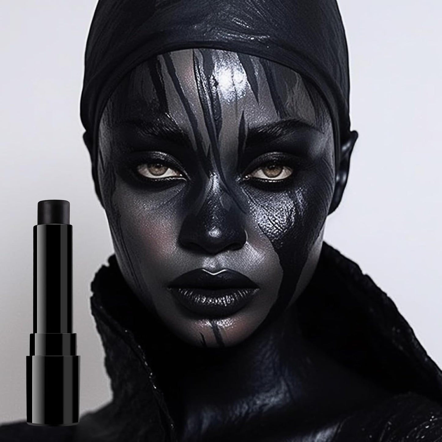 Badcolor Face and Body Paint Stick, 01 Black, 3 g / 0.10 oz.