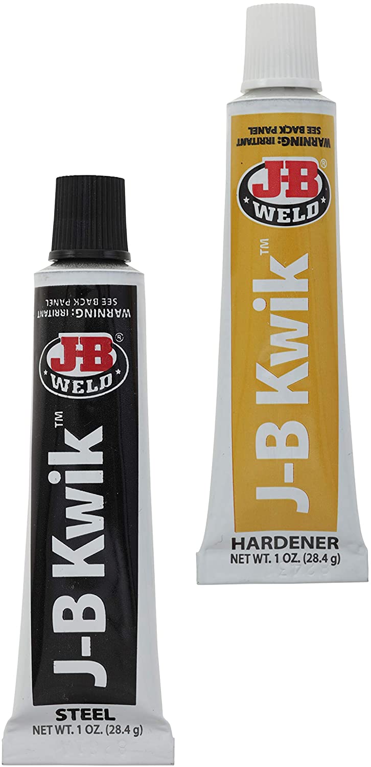 JB Weld KwikWeld Quick Setting Steel Reinforced Epoxy, 1 oz. / 28.4 g each (8276)
