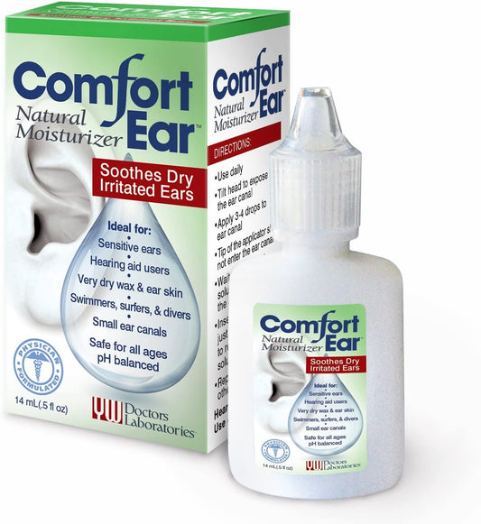 Comfort Ear Natural Moisturizer Soothes Dry, Irritated Ears, 0.5 fl.oz / 14ml