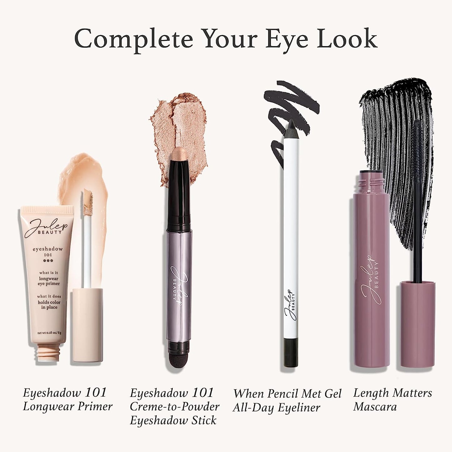 Julep Beauty Eyeshadow 101 Champagne Shimmer, 0.04 oz / 1.4g