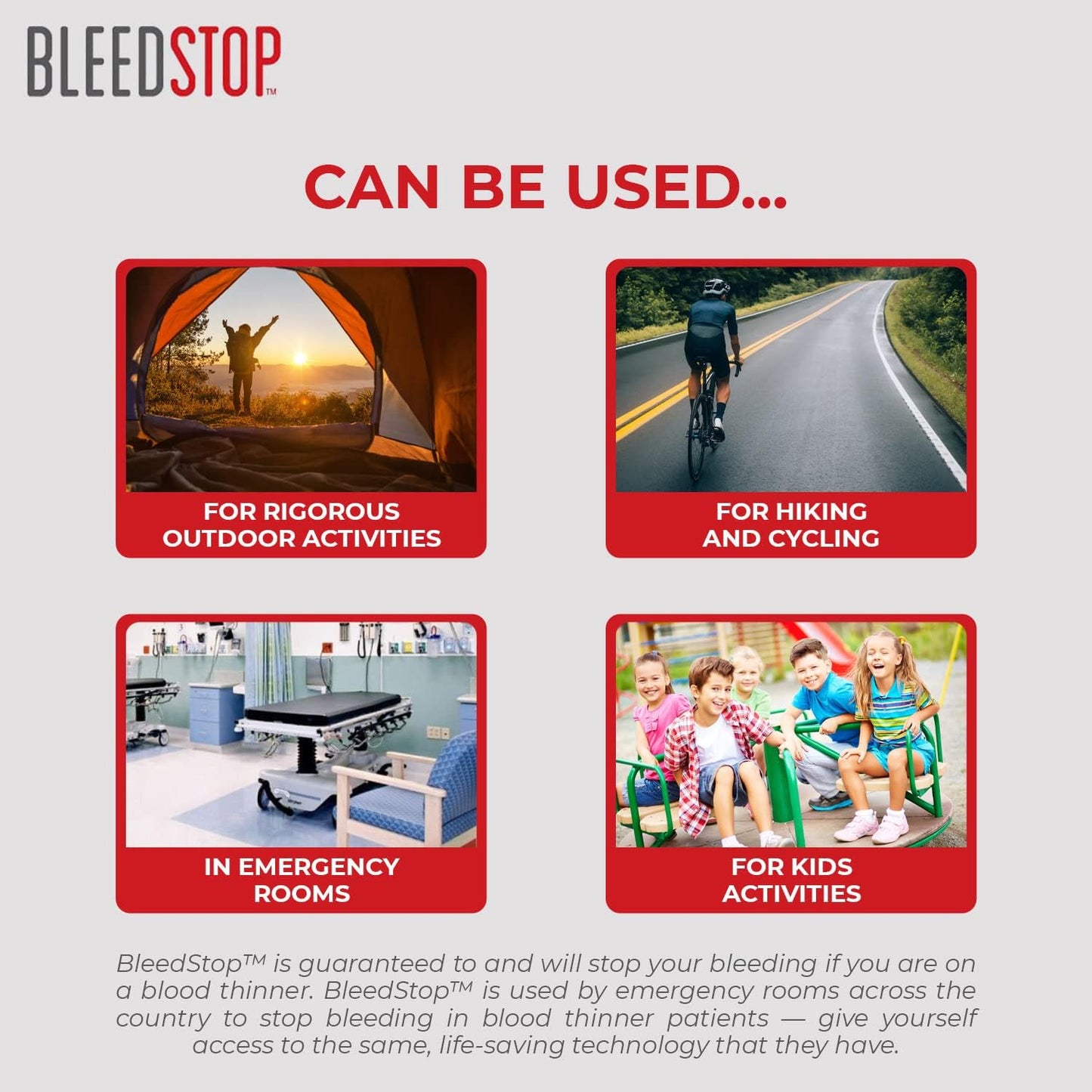 BleedStop First Aid Powder for Blood Clotting 15g (5 Pack)