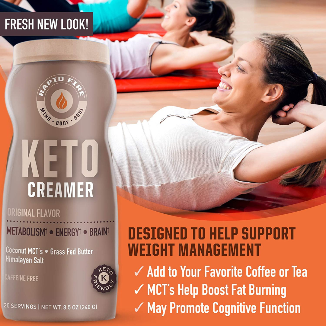 Rapid Fire Keto Creamer Original Flavor 20 Servings 240g/8.5oz