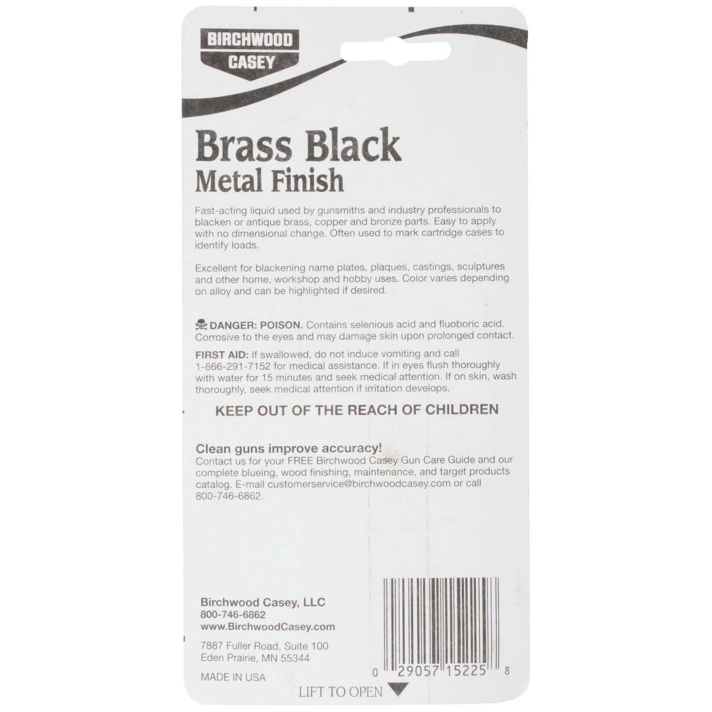 Birchwood Casey Brass Black Metal Touch Up Finish 3 fl.oz