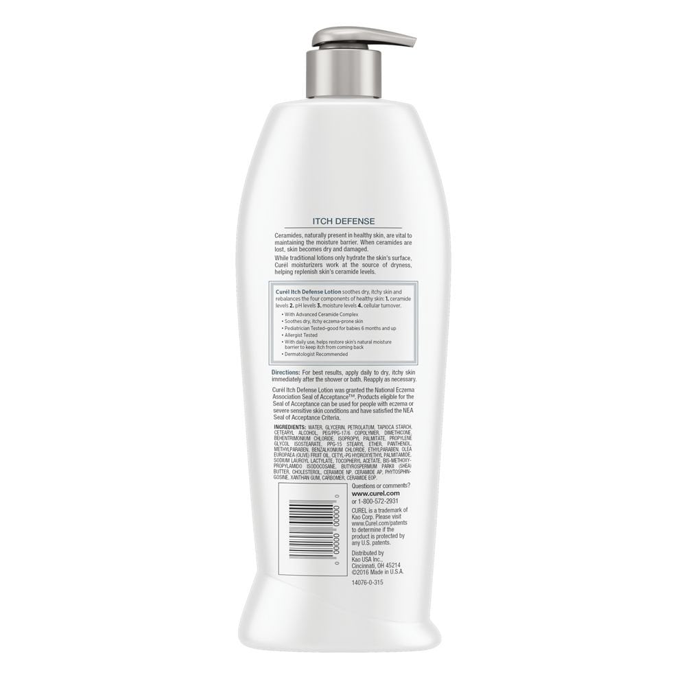 Curel Itch Defense Calming Body Lotion for Dry, Itchy Skin, 20 fl oz