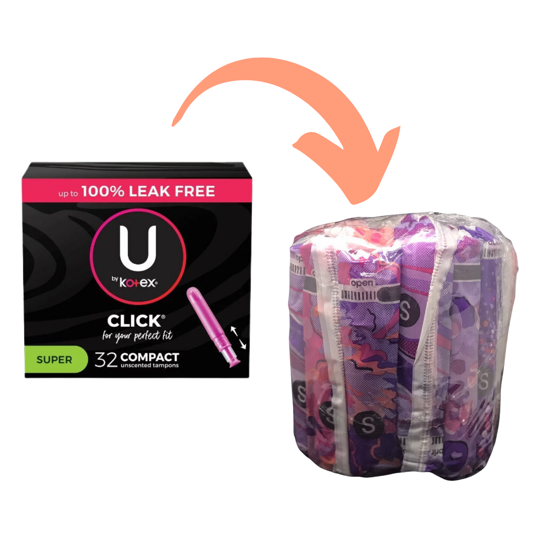 U by Kotex Compact Unscented Tampons Super 32 Count