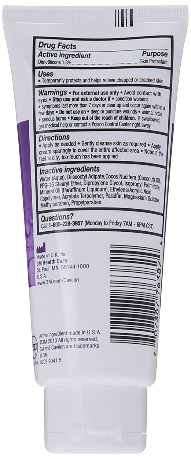 3M Cavilon Durable Barrier Cream Protects & Moisturizes Skin (3.25 oz/ 92g)