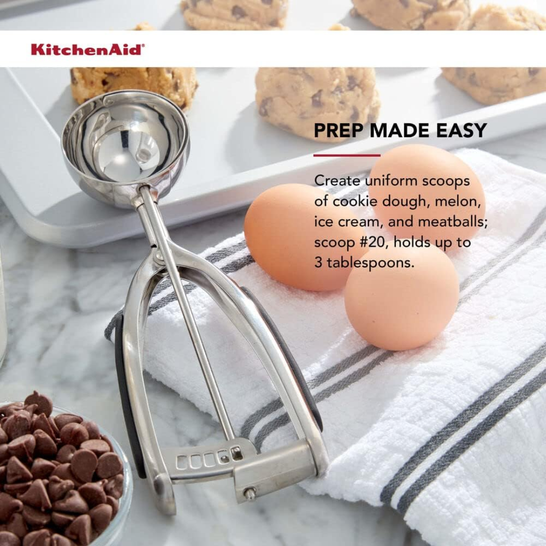 KitchenAid Cookie Dough Scoops Set of 3, Black