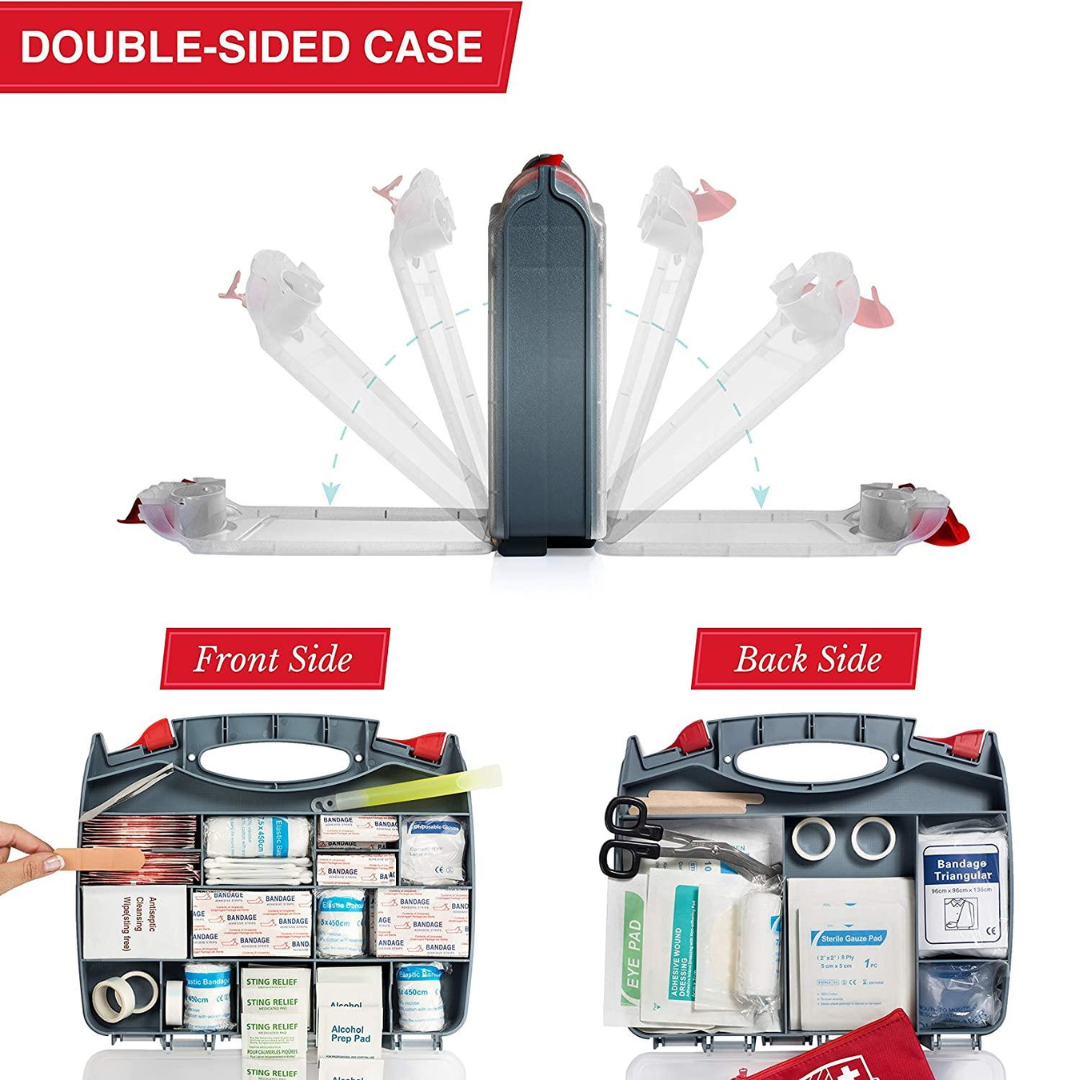 Swiss Safe First Aid Kit All Purpose Large Hardcase 348 Items