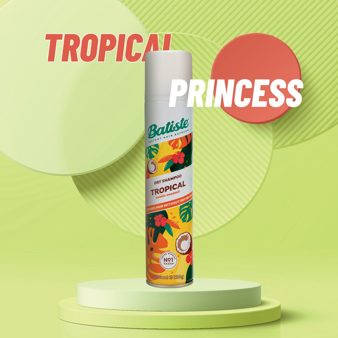 Batiste Dry Shampoo Tropical Vanilla Coconut, 200 ml / 120 g