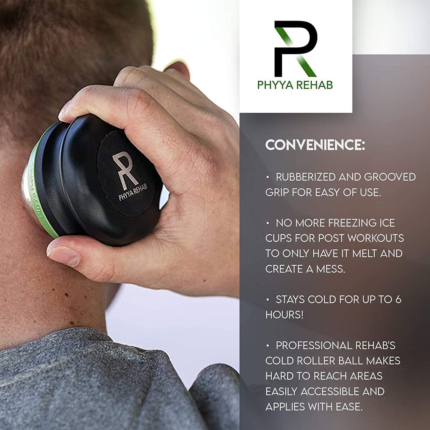 Cryo Ball Phyya Rehab Cold Massage Roller Ball for Muscles Deep Tissue