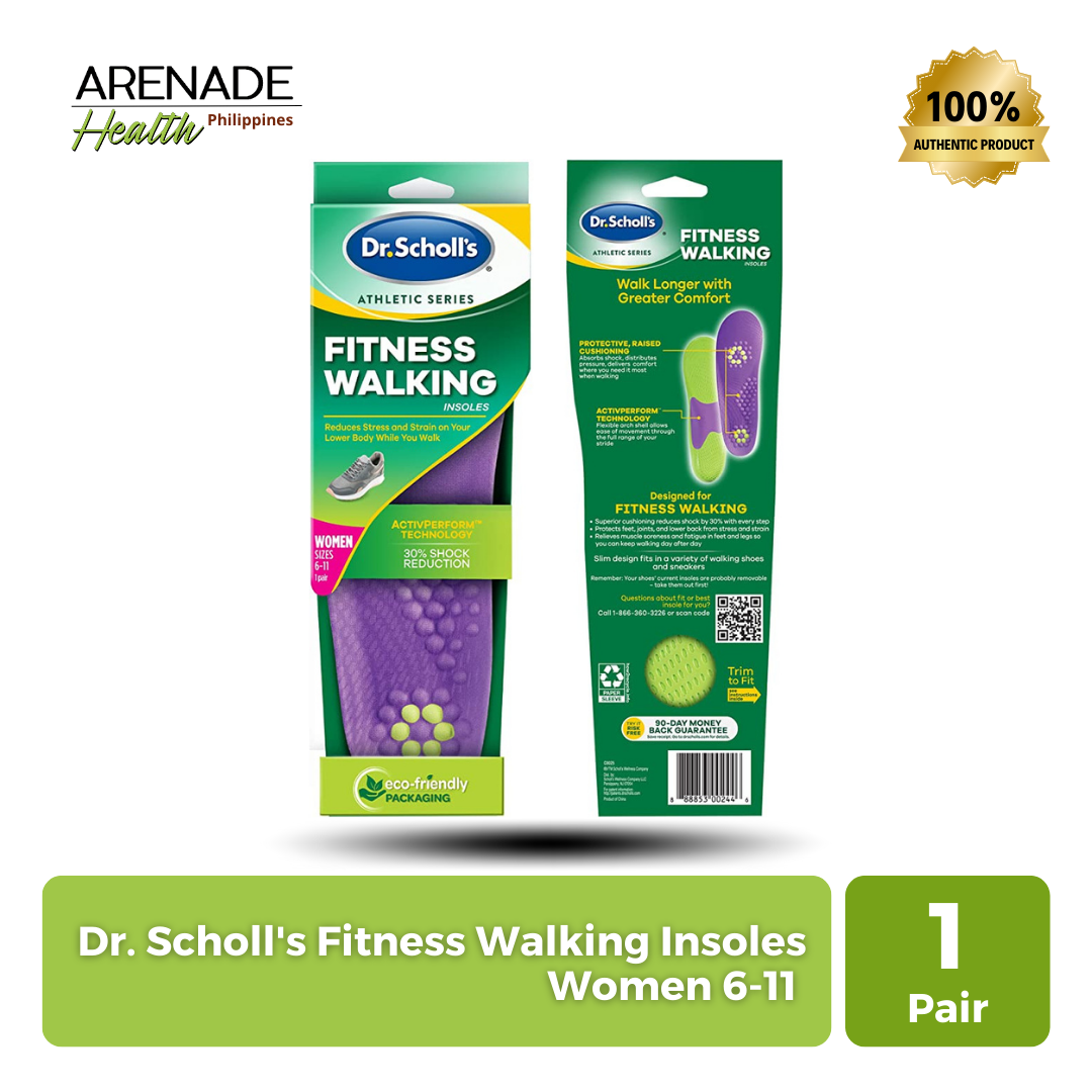 Dr. Scholl's Athletic Series Fitness Walking Insoles - (1 Pair) Women 6-11