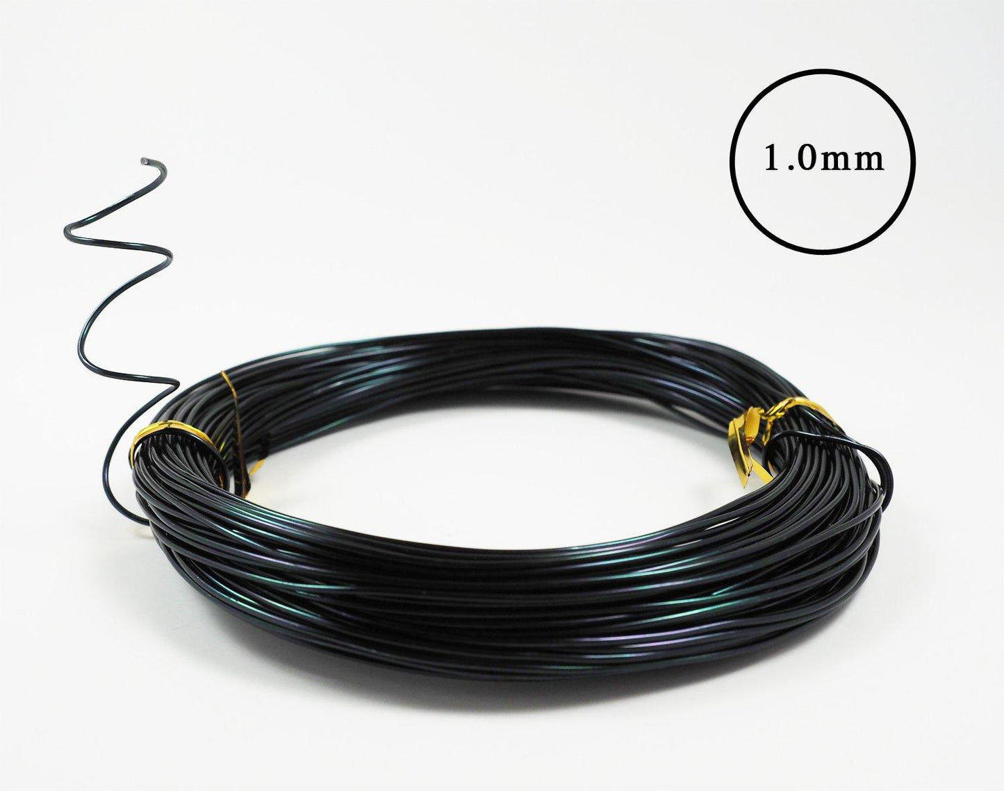 Anodized Aluminum Bonsai Training Wire 5-Size Starter Set (147 ft, Total) (5 Sizes, Black)