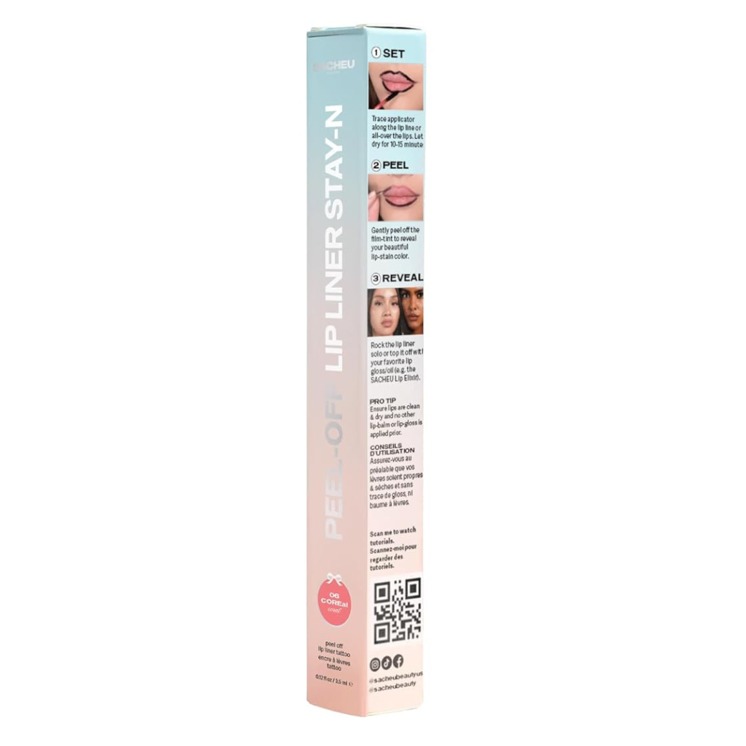 Sacheu Peel-off Lip Liners Stay-in, 3.5 ml / 0.12 fl oz