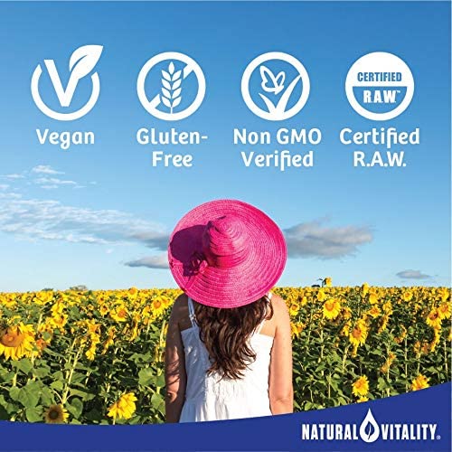 Natural Vitality Calm Sleep Magnesium Supplement with Melatonin & GABA Sleep Drink Mix, Mixed Berry Flavor, 16 oz. / 453 g