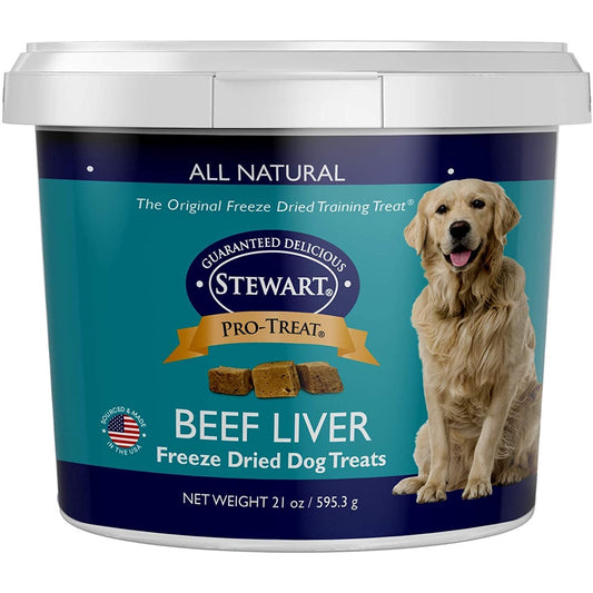 Stewart Freeze Dried Dog Treats, Beef Liver Flavor, 21 oz. / 595.3 g