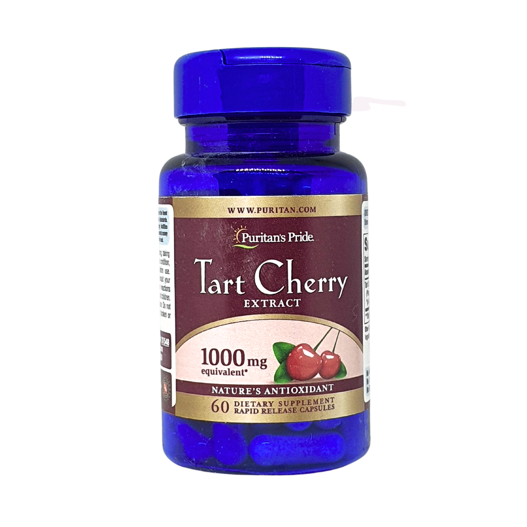 Puritan's Pride Tart Cherry Extract 1000mg Nature's Antioxidant 60 Capsules
