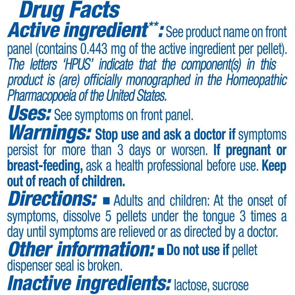 Boiron Pulsatilla Homeopathic Medicine, Approx. 80 Pellets