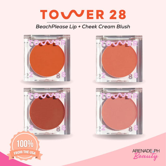 Tower 28 Beauty Beach Please Lip + Cheek Cream Blush - 4.5g