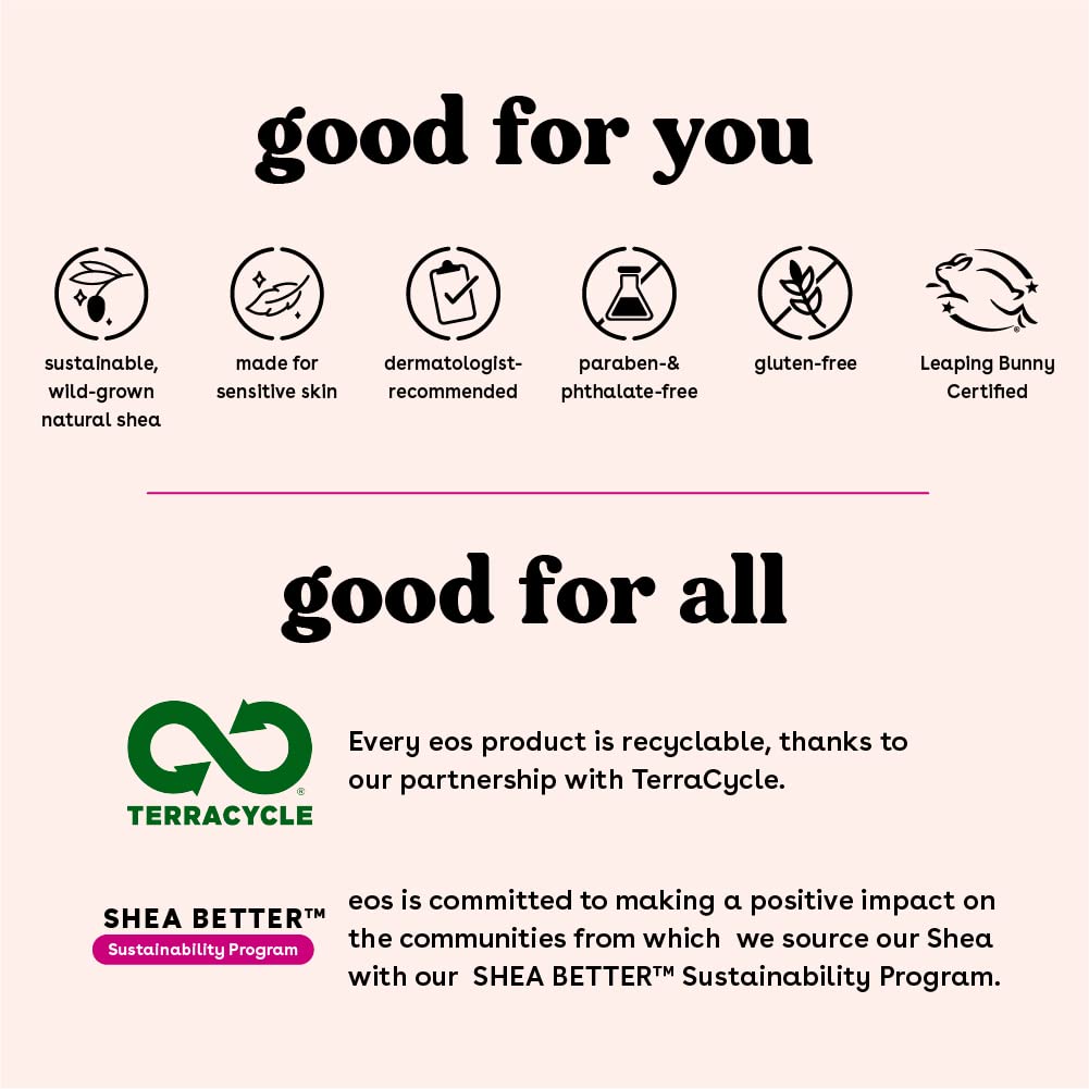 EOS 100% Natural Organic Lip Balm Strawberry Sorbet 0.25 oz / 7g