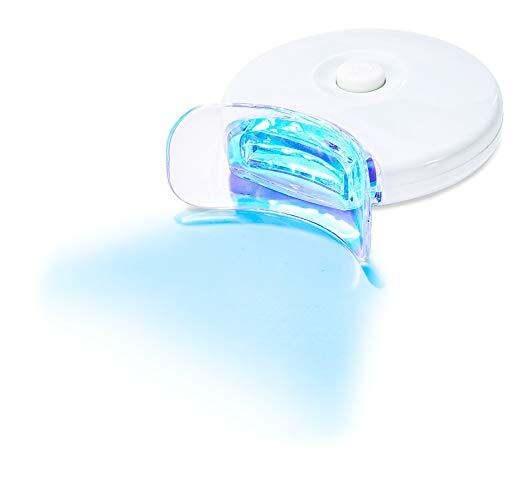 AuraGlow Teeth Whitening Accelerator Light, 5x More Powerful Blue LED Light, Whiten Teeth Faster