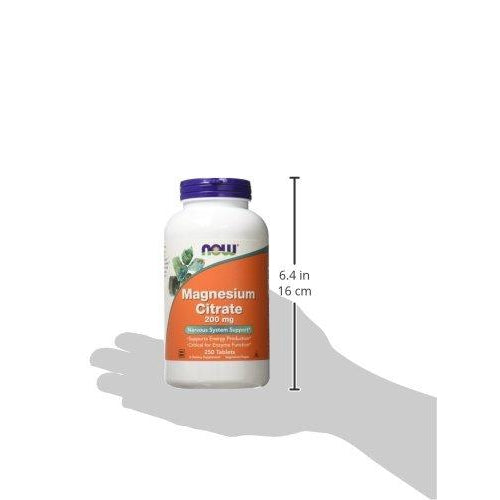 NOW Magnesium Citrate 200 mg (250 Tablets)