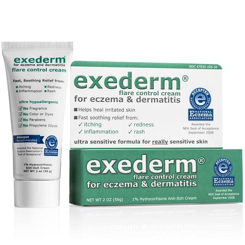 Exederm Flare Control Cream for Eczema & Dermatitis, 2 oz. / 56g