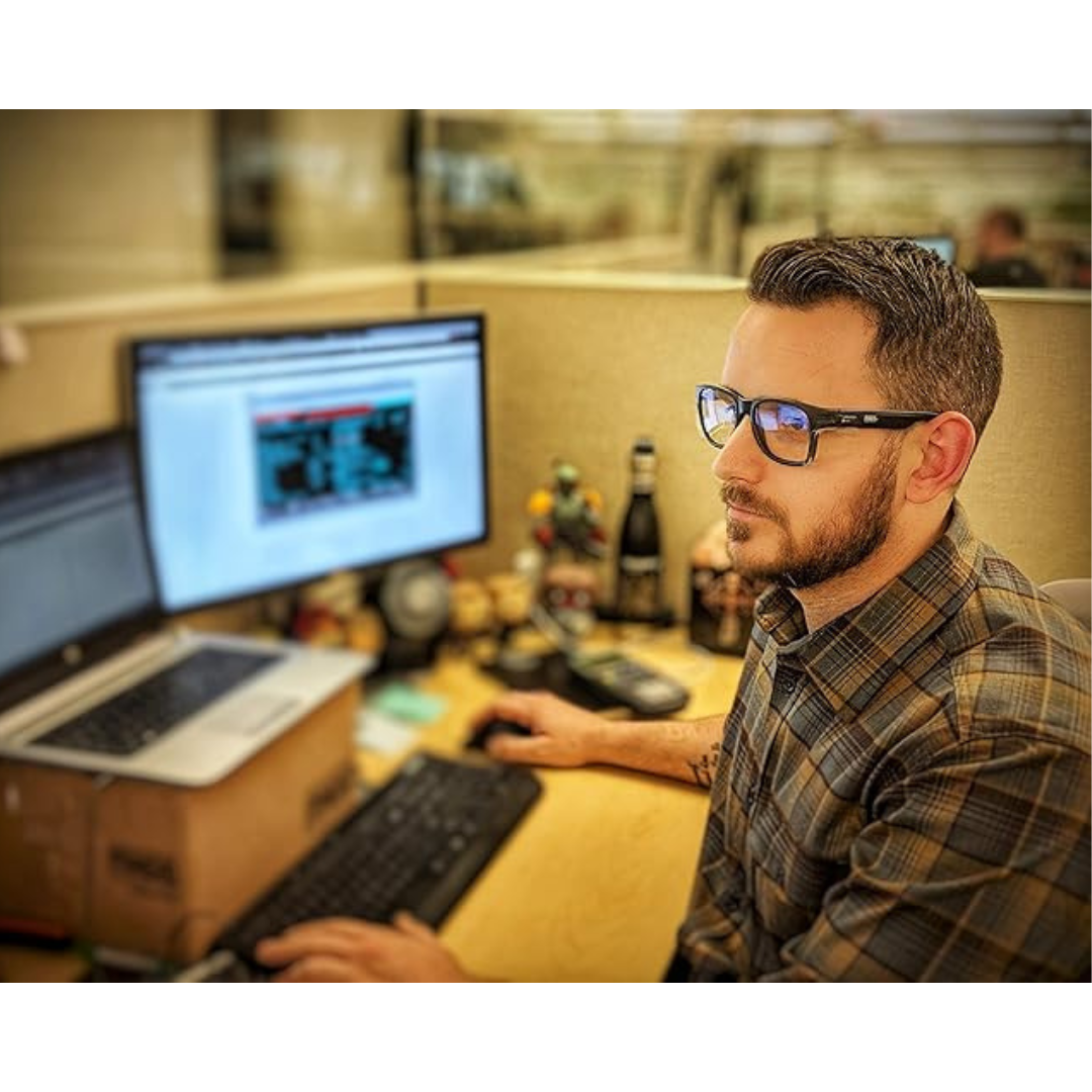 MAGID Gemstone Y50 Anti-Fog Safety Glasses with Side Shields Clear Lens (Black Frame)