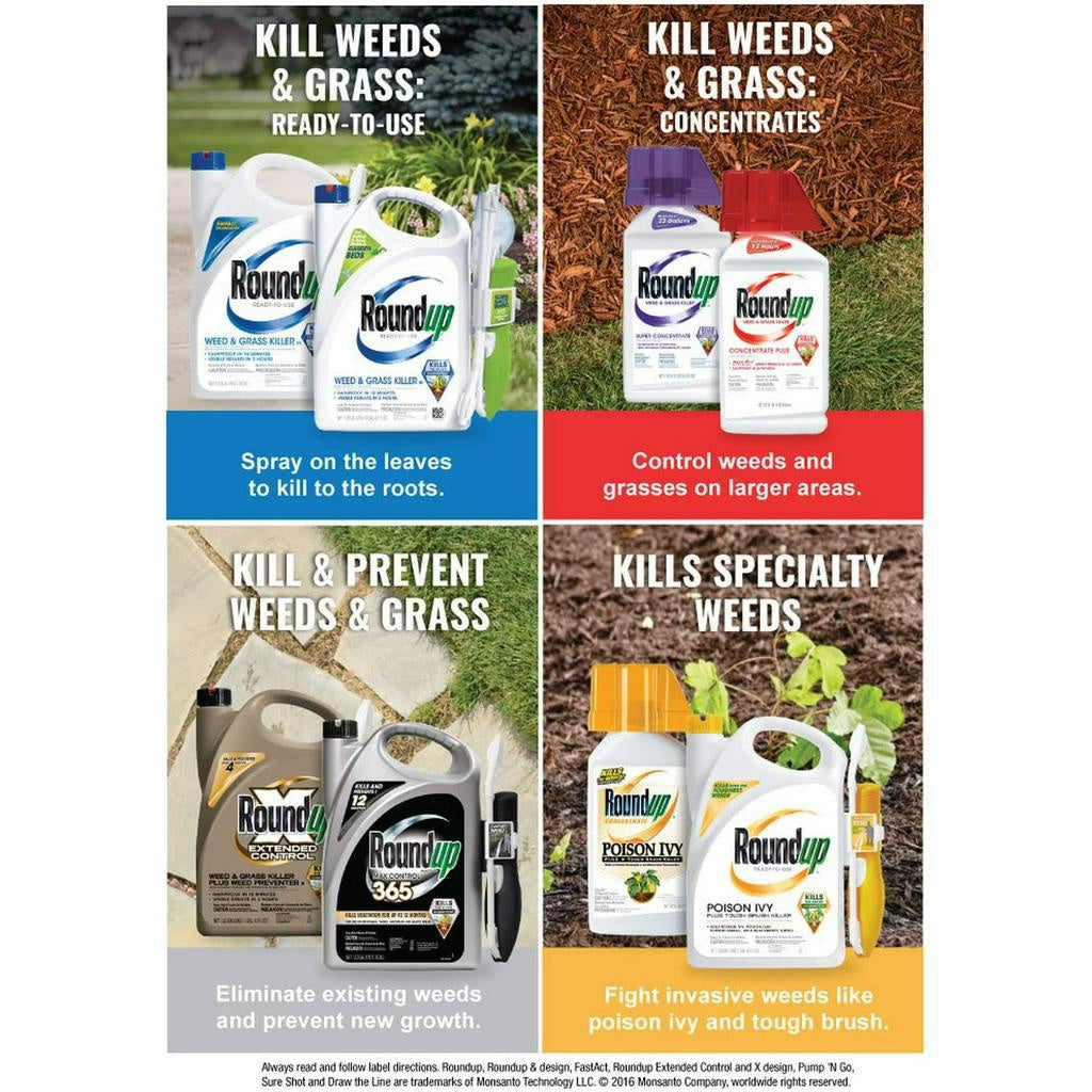 RoundUp Ready To Use Weed & Grass Killer III 1.33Gal