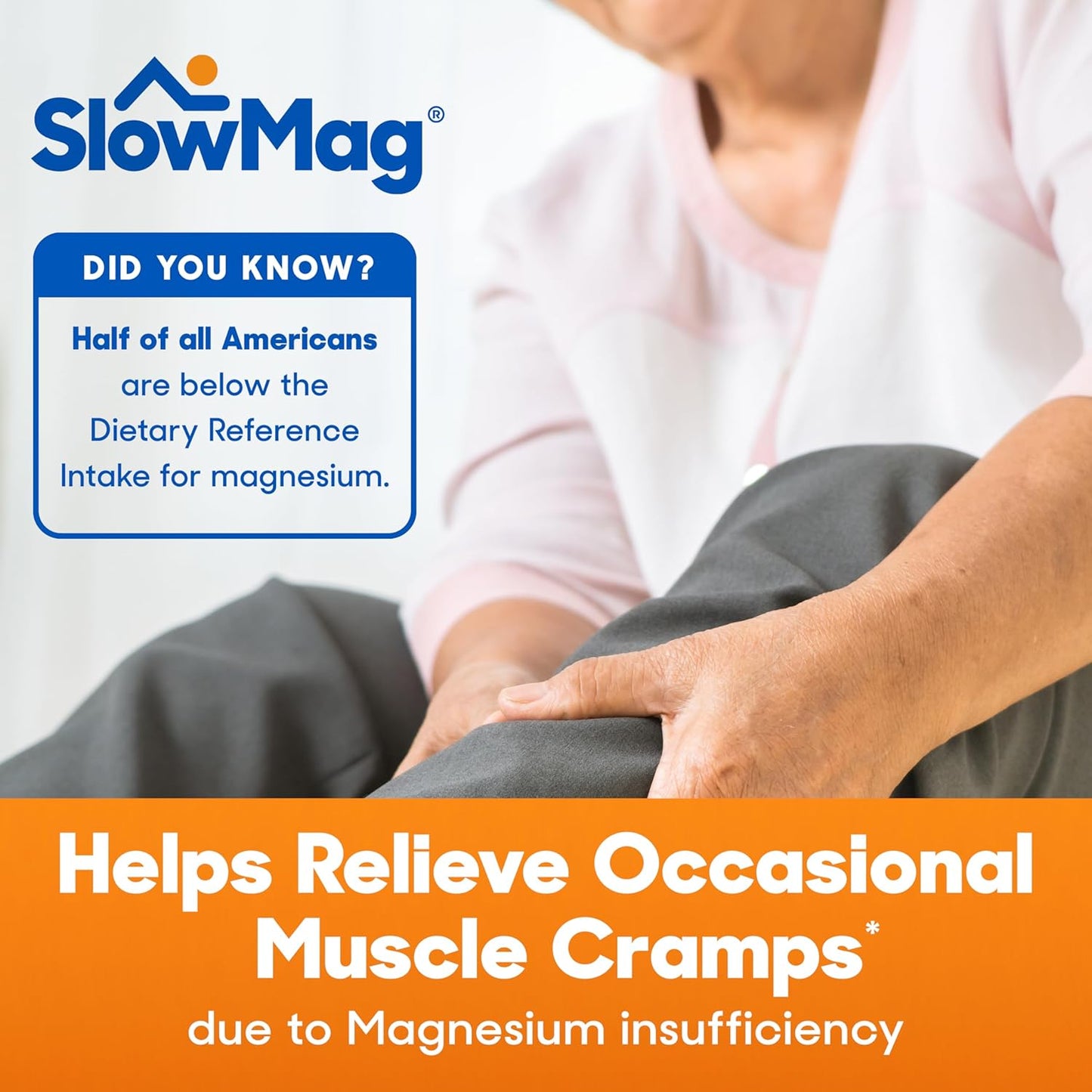 SlowMag Muscle + Heart Suuport Muscle Relaxation and Heart Health Supplement 180 Tablets