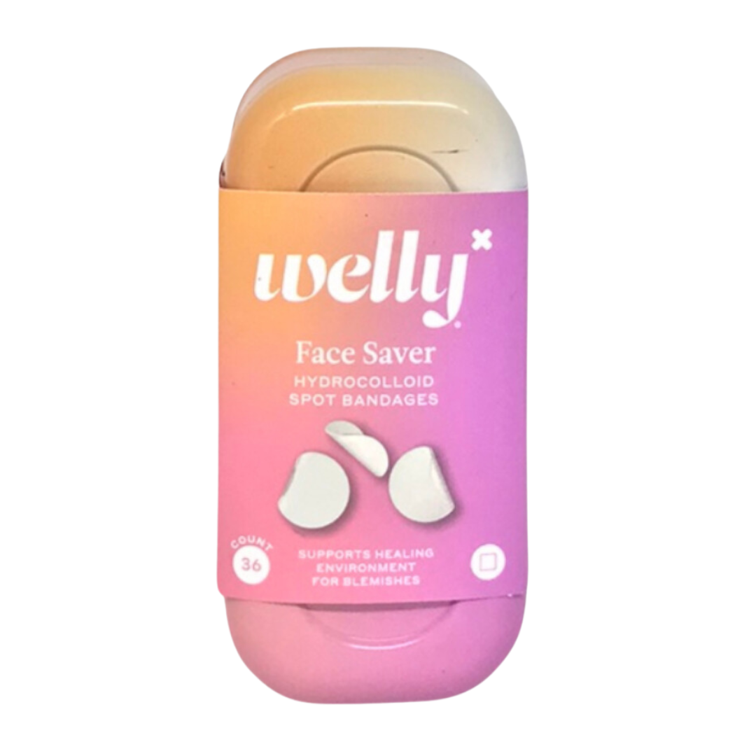 Welly Face Saver Hydrocolloid Spot Bandages for Blemishes, 1.3 x 1.3 cm 36 Count - WLY1009