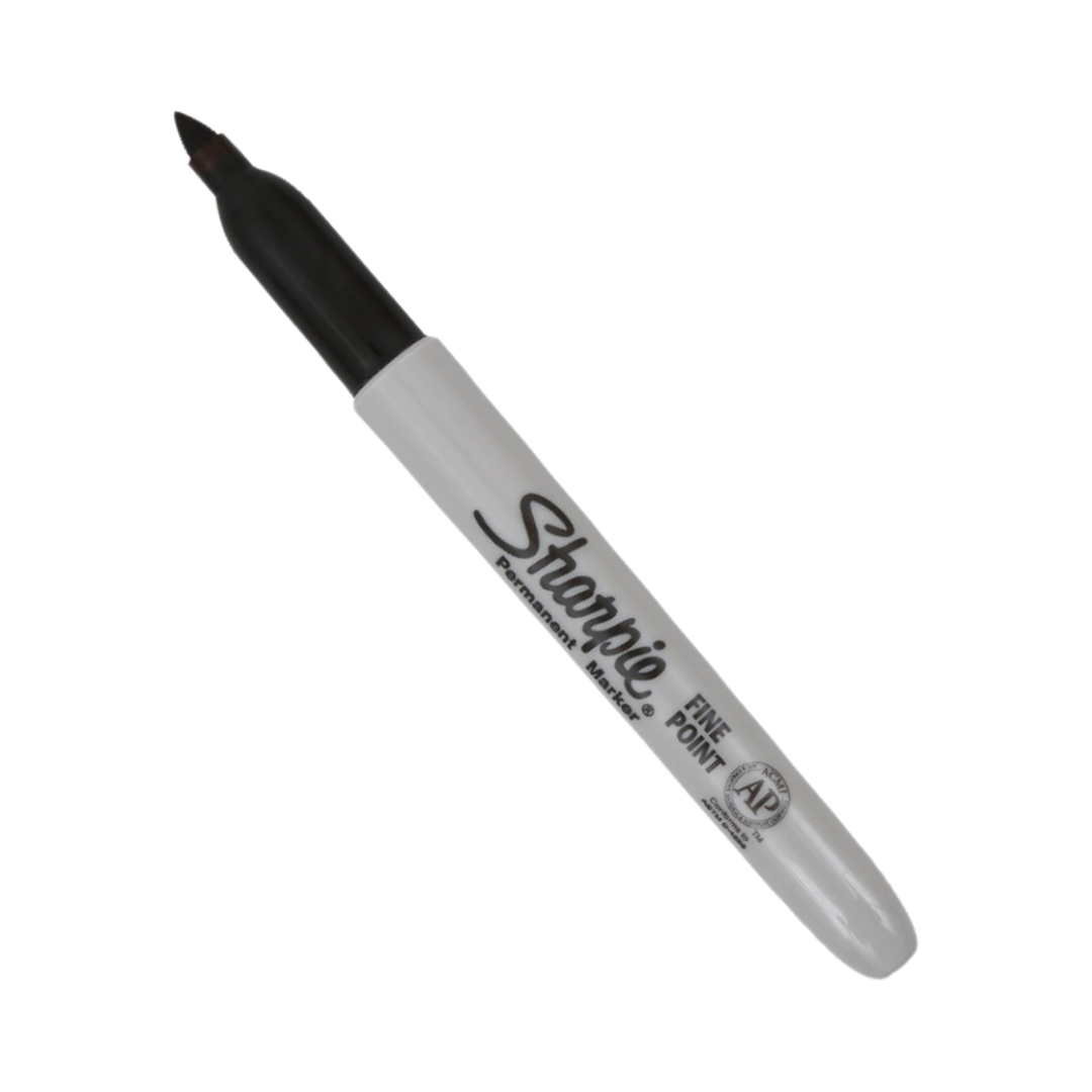 Sharpie Permanent Black Marker Fine Tip, 1 Count