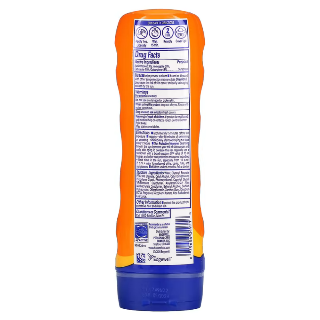 Banana Boat Sport Ultra Sunscreen Spectrum SPF 30 Superior Endurance vs Sweat & Water 8fl oz/ 236ml