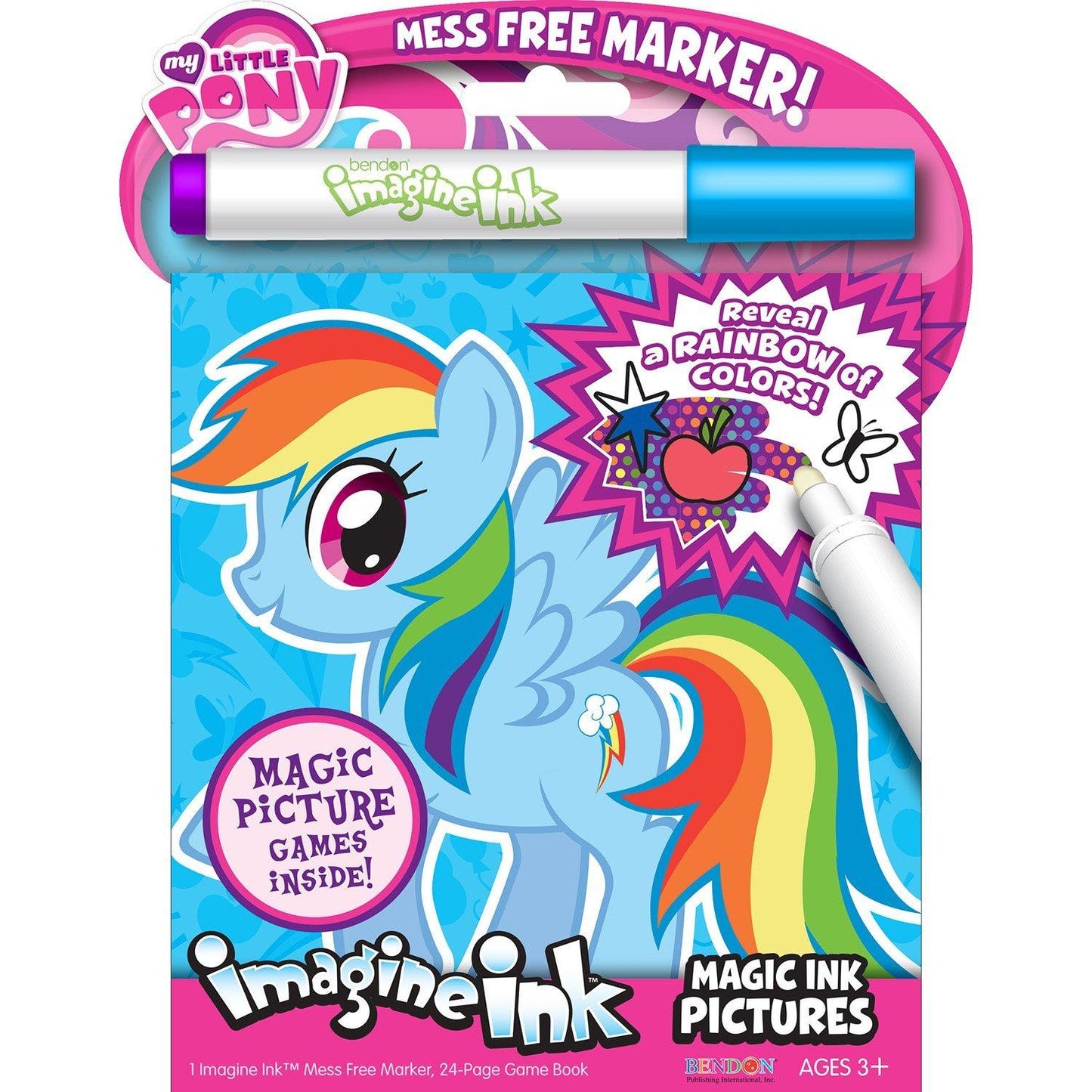 Bendon Imagine Ink My Little Pony Game Book and 1 Imagine Ink for Ages 3+ 1 Count