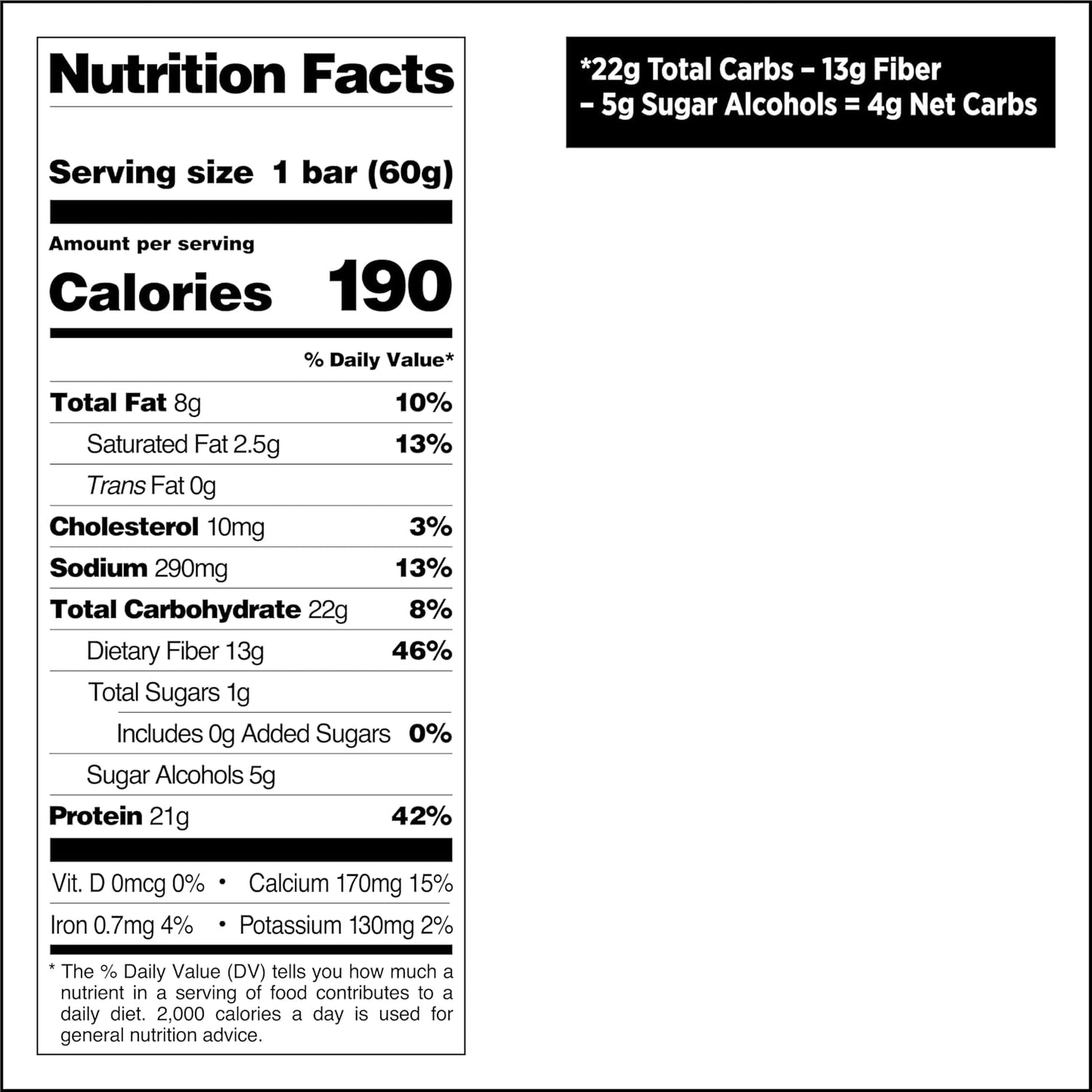 Quest Protein Bar Cookies And Cream Flavor 1PC, 2.12 oz / 60g