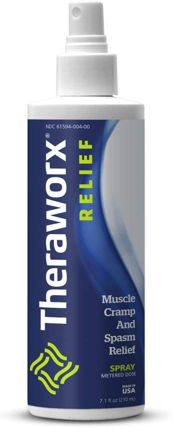 Theraworx Relief Fast-Acting Spray for Leg Cramps, Foot Cramps and Muscle Soreness, 7.1 oz