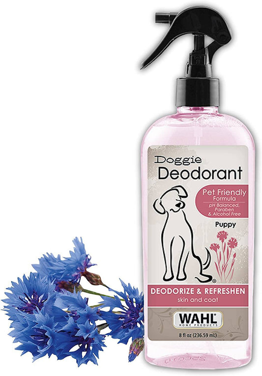 Wahl Doggie Deodorant, Deodorize and Refreshen Skin & Coat for All Dogs, 8 fl.oz / 236.59 ml