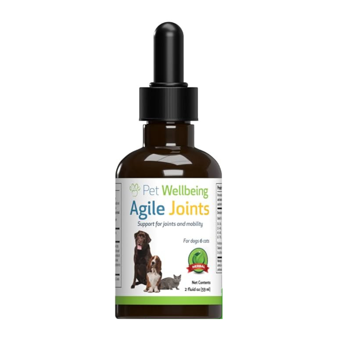 Natural Holistic Treatment For Dog Joints Reference: Pet Wellbeing Agile Joints Herbal For Dogs Cats 59Ml
