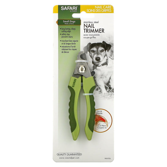 Safari by Coastal Stainless Steel Nail Trimmer for Small Dogs (W6106)