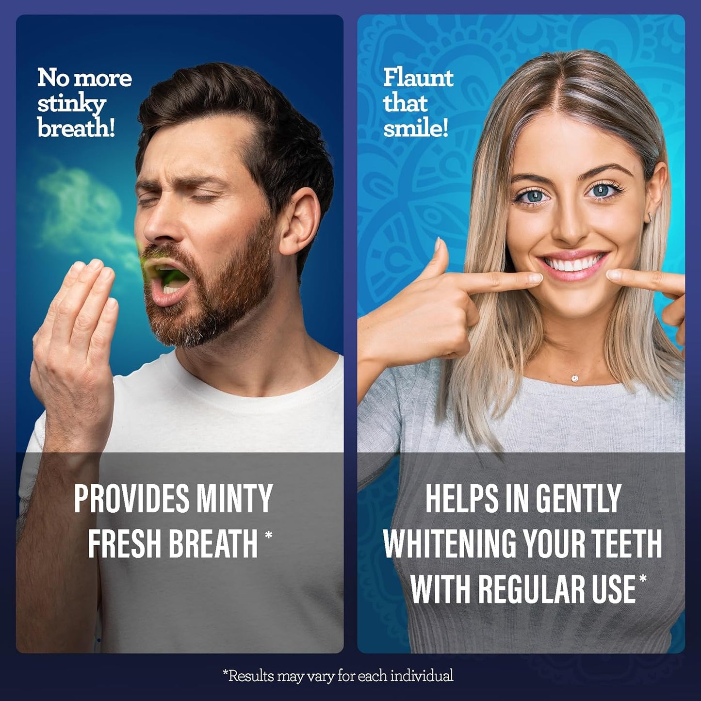 Guru Nanda Whitening Mouthwash 2 Chamber Activation Wild Mint 20 fl oz / 591ml