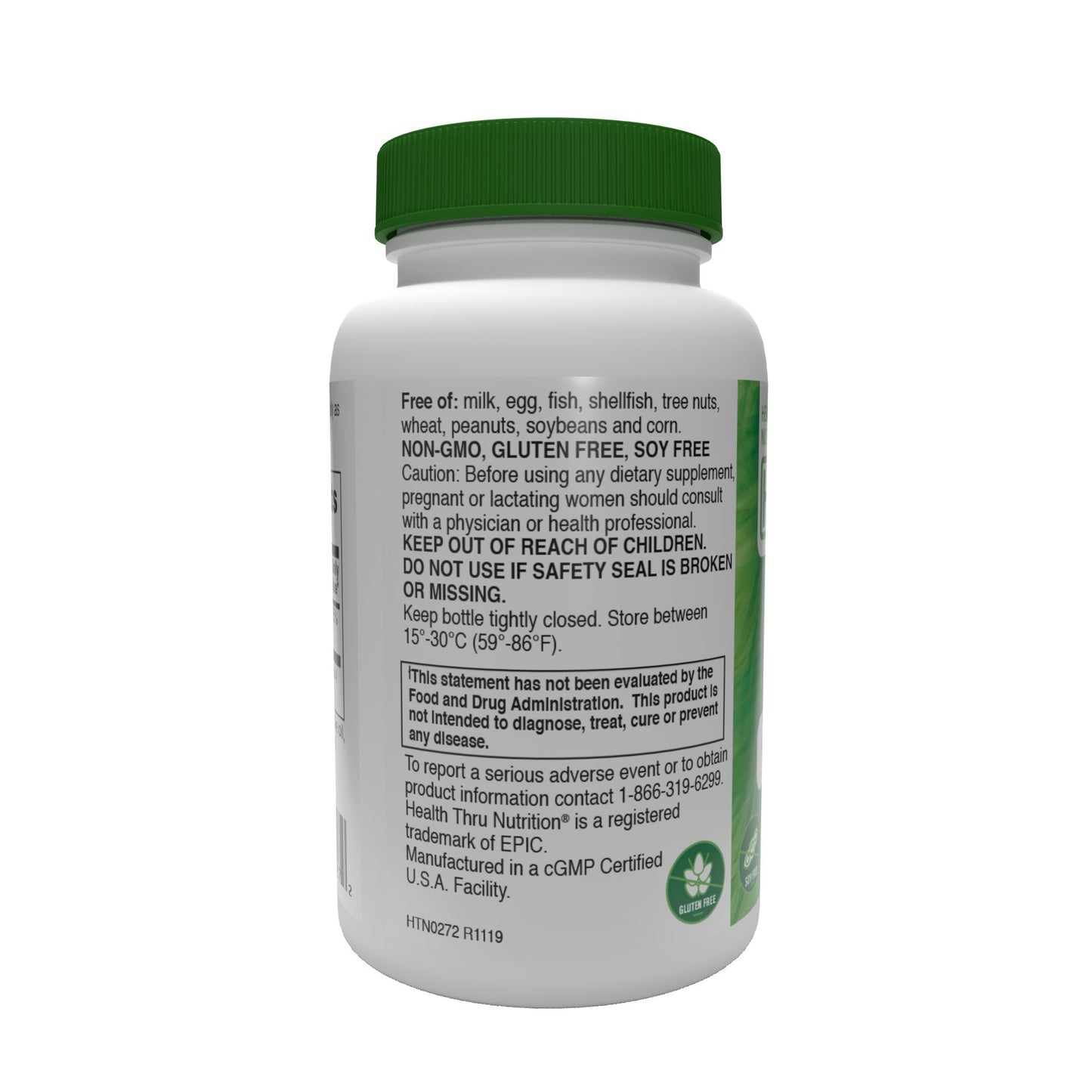 Health Thru Nutrition Vitamin D3 5,000iu (NON-GMO) 100 Softgels