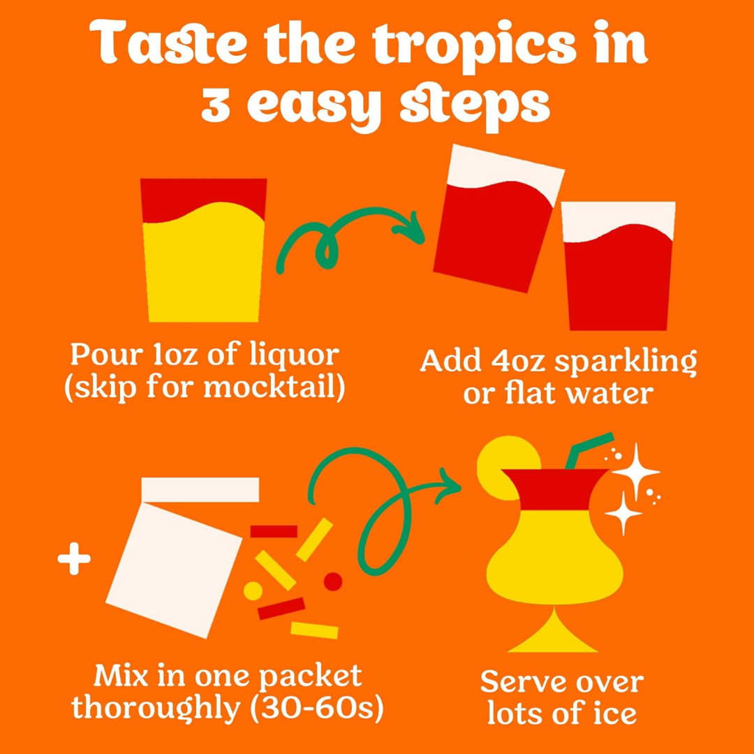 Craftmix Blood Orange Mai Tai Crafted Cocktail, 1 Packet (7 g / 0.25 oz)