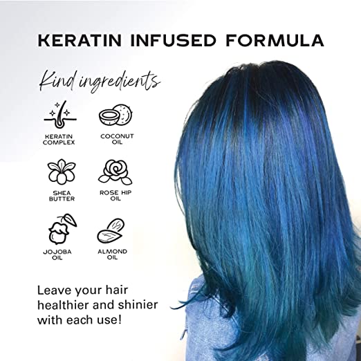 Keracolor Color + Clenditioner Hair Dye Maintain Hues To Prevent Fading, Red 12 Fl Oz (355ml)