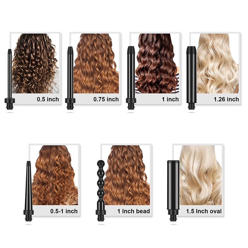 Parwin Pro Beauty 7-in-One Interchangeable Curling Iron 1 BOX
