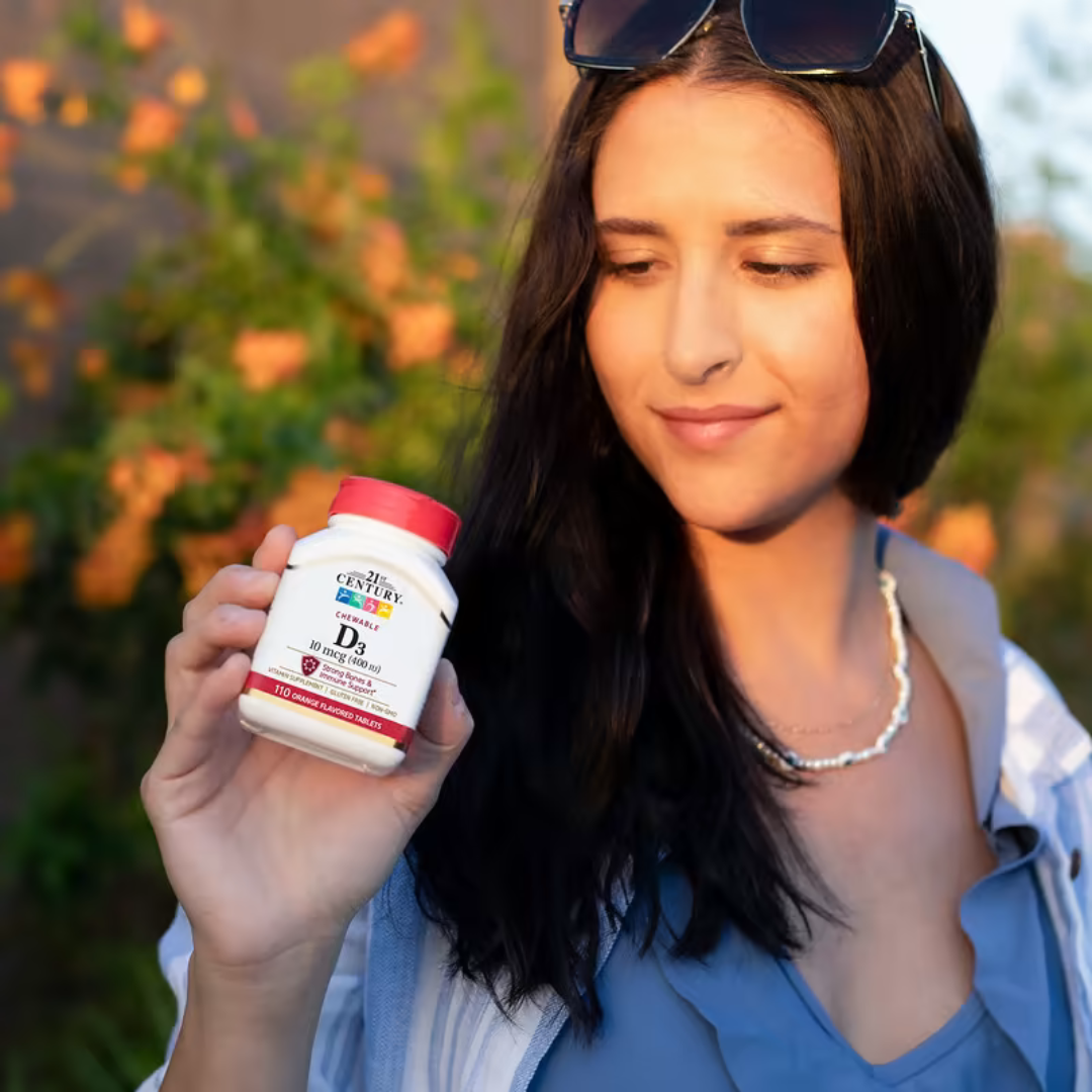 21st Century D3 10mcg 400IU Strong Bones & Immune Support 100 Tablets