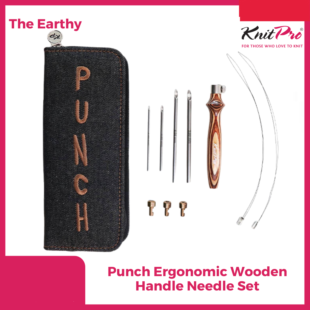 Knitpro Punch Ergonomic Wooden Handle Needle Set