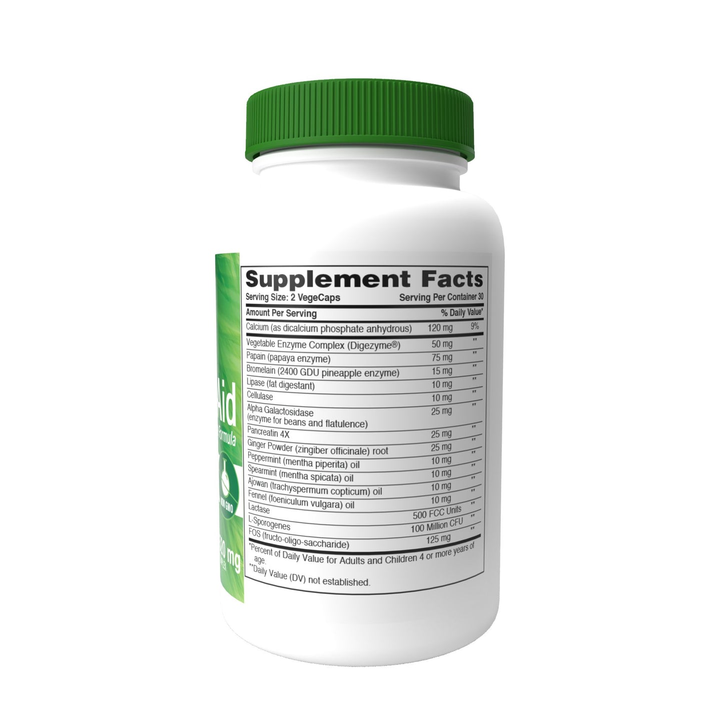 Health Thru Nutrition Digest Aid Enzyme Complex, 520mg, 60 Capsules Complete Digestive Support NON-GMO